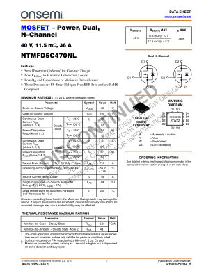 NTMFD5C470NL 数据手册首页