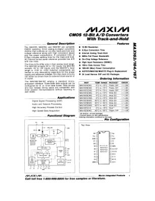 MAX163-MAX167 数据手册首页