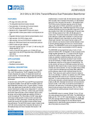 ADMV4828 datasheet cover page