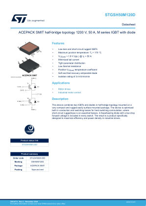 STGSH50M120D datasheet cover page