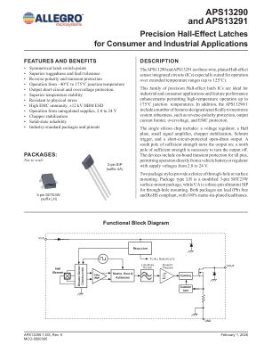 APS13290-APS13291 datasheet cover page