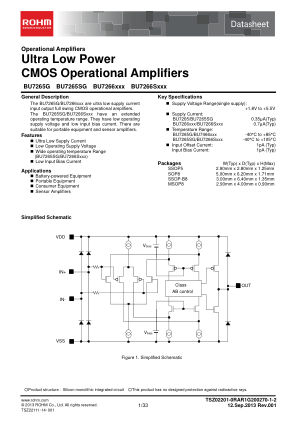 BU7266SFVM datasheet cover page