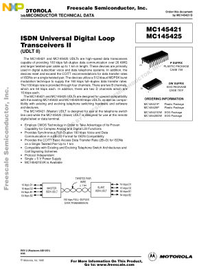 MC145421 datasheet cover page