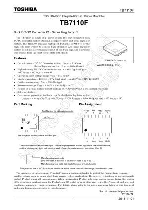 TB7110F 数据手册首页