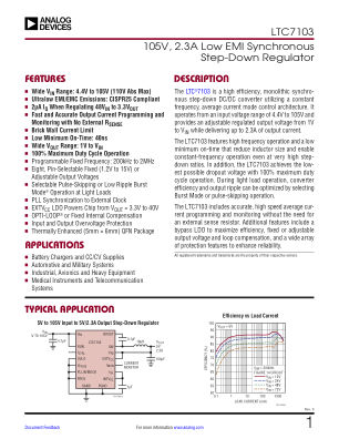 LTC7103 datasheet cover page
