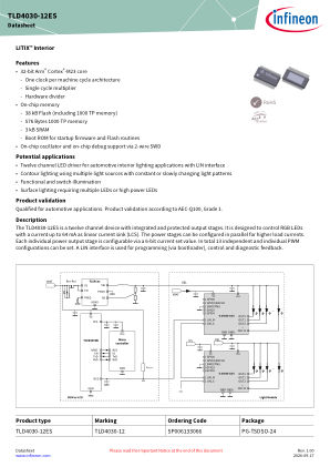 TLD4030-12ES datasheet cover page