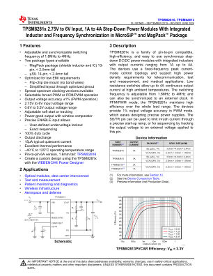 TPSM82813 datasheet cover page