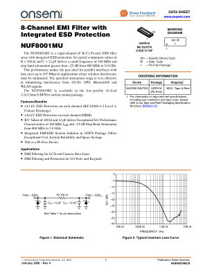 NUF8001MU 数据手册首页