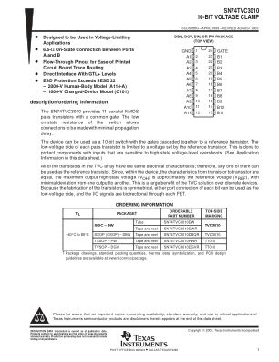 SN74TVC3010 datasheet cover page