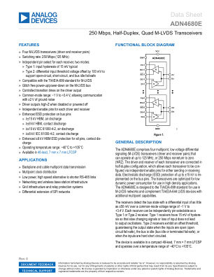 ADN4680E datasheet cover page