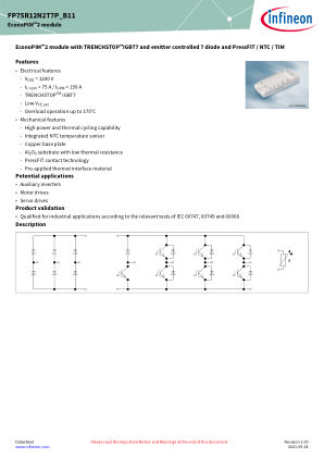 FP75R12N2T7P-B11 datasheet cover page