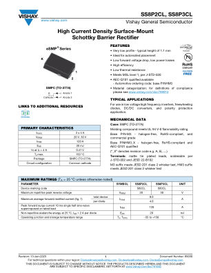 SS8P3CL 数据手册首页