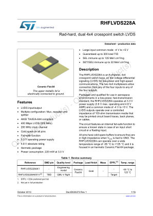 RHFLVDS228A datasheet cover page