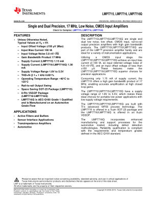 LMP7716-Q1 datasheet cover page