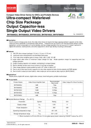 BH76906GU datasheet cover page