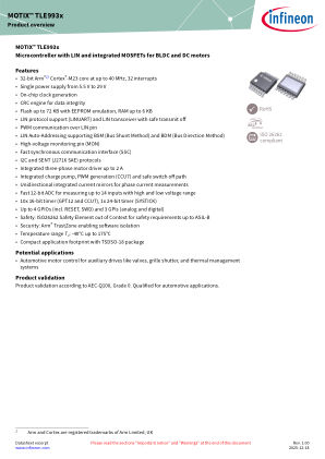 TLE9934EVW40C datasheet cover page