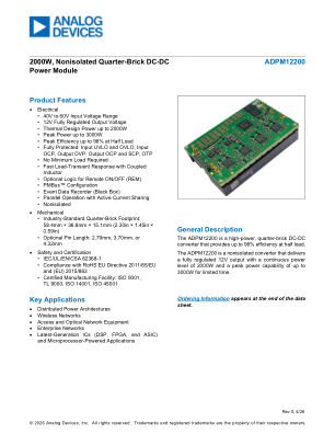 ADPM12200 数据手册首页