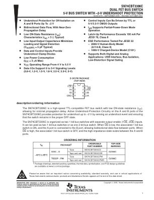 SN74CBT3306C datasheet cover page