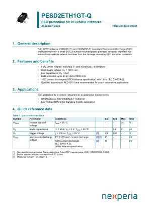 PESD2ETH1GT-QR datasheet cover page