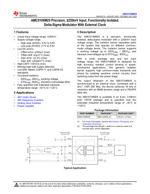 AMC0106M25 datasheet cover page