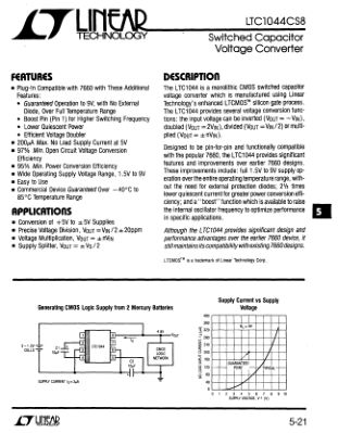 LT1044CS8 datasheet cover page