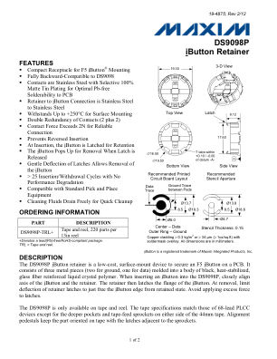 DS9098P datasheet cover page
