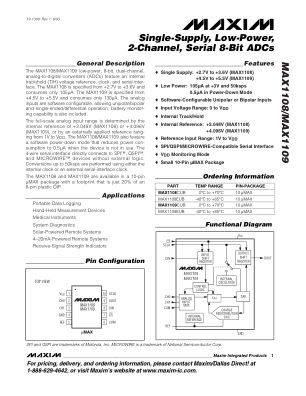 MAX1108-MAX1109 数据手册首页