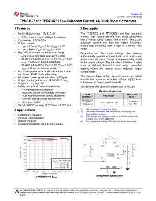 TPS638221 datasheet cover page