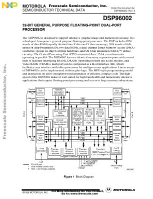 DSP96002 datasheet cover page