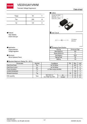 VS33VUA1VWMTR 数据手册首页