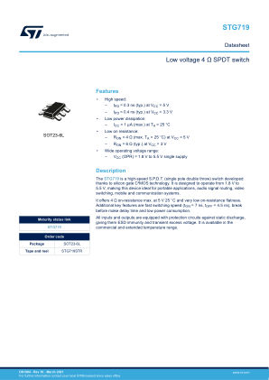 STG719 数据手册首页