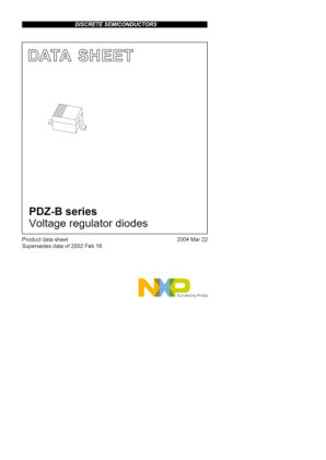 PDZ4.7B 数据手册首页