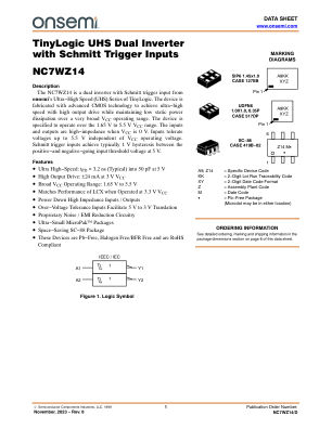 NC7WZ14 数据手册首页