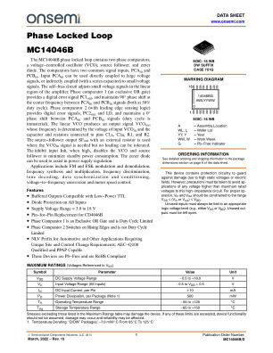 MC14046B 数据手册首页