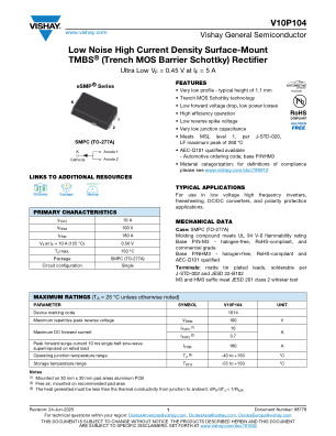 V10P104 数据手册首页