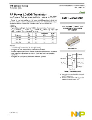 A3T21H450W23S 数据手册首页