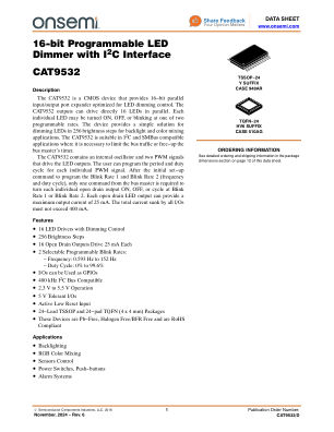 CAT9532 数据手册首页