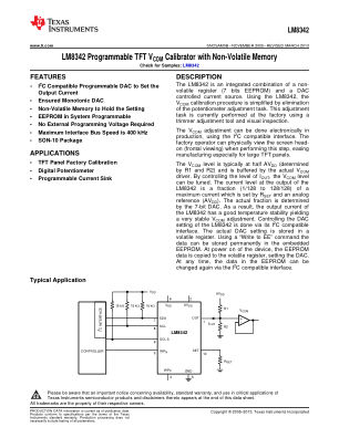LM8342 datasheet cover page