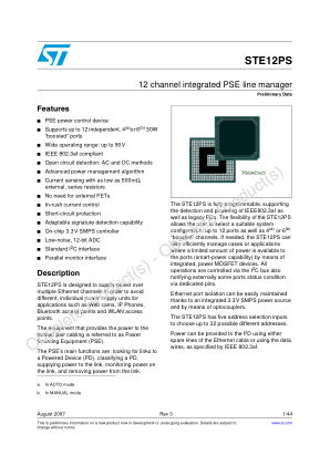 STE12PS 数据手册首页