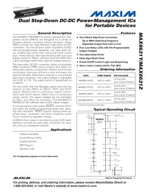 MAX8621Y-MAX8621Z datasheet cover page