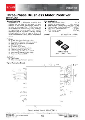 BD63001AMUV 数据手册首页