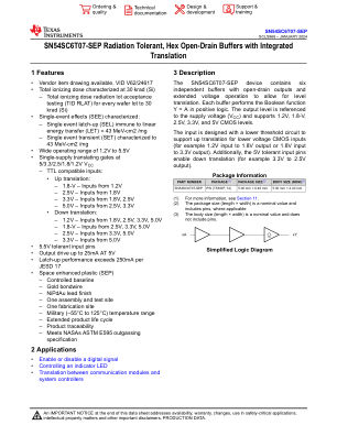 SN54SC6T07-SEP 数据手册首页