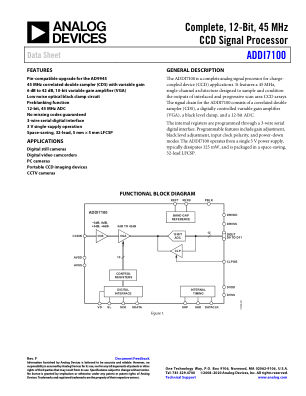 ADDI7100 数据手册首页