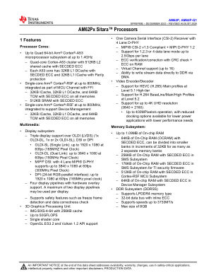 AM62P-Q1 数据手册首页