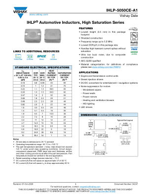 IHLP-5050CE-A1 数据手册首页