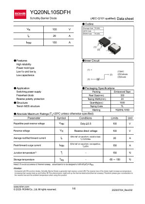 YQ20NL10SDFH 数据手册首页
