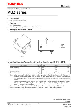MUZ6V8 数据手册首页