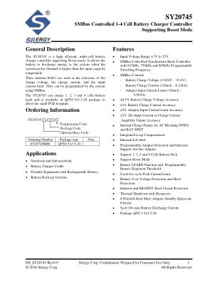 SY20745RBC datasheet cover page