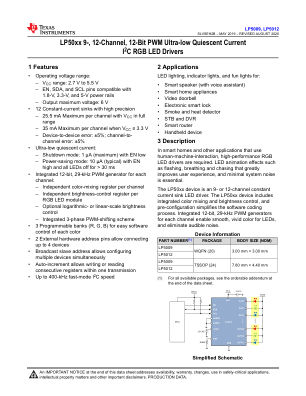 LP5012 datasheet cover page