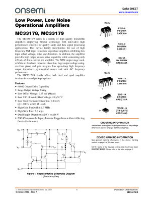 MC33178 datasheet cover page